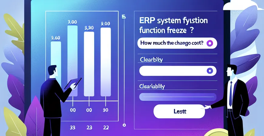  ERP系统功能冻结对成本的影响：变更要花多少钱？  